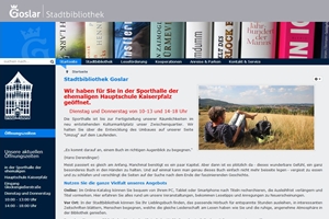 Webseite stadtbibliothek.goslar.de